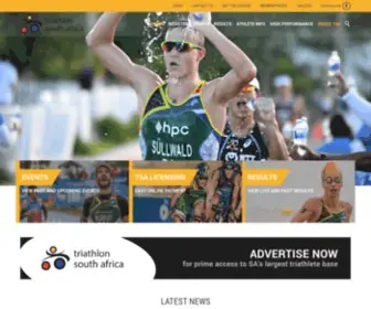 Triathlonsa.co.za(Triathlon South Africa) Screenshot