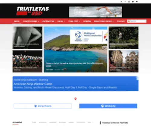 Triatletasenred.com(Triatletas en Red) Screenshot