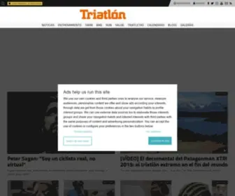 Triatlonweb.es(Triatlon es una web y una revista dedicada a los tres deportes) Screenshot