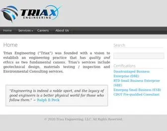 Triaxgeo.com(Triax Engineering) Screenshot