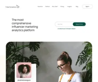 Trib3.com(Influencer Marketing Platform for Lifestyle Brands) Screenshot