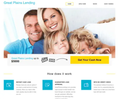 Tribalinstallmentloans.com(Great Plains Lending) Screenshot