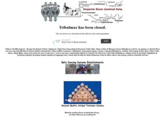 Tribalmax.com(Online Belly Dancing Catalog) Screenshot