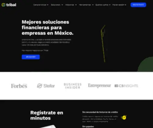 Tribal.mx(La solución financiera hecha a la medida de tu empresa) Screenshot