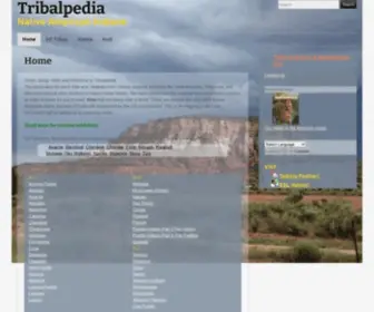 Tribalpedia.com(Native American Indians) Screenshot