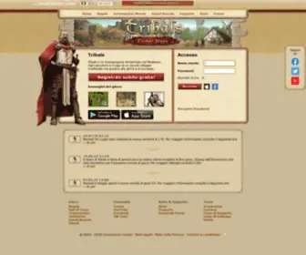 Tribals.it(Il gioco browser classico Tribals) Screenshot