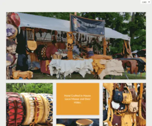 Tribalspiritdrums.com(Native drums) Screenshot