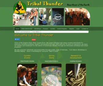 Tribalthunder.com(Tribal Thunder Heartbeat of the Earth) Screenshot