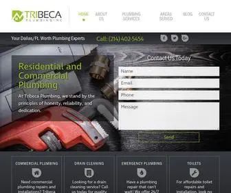 Tribecaplumbinginc.com(Plumbing Company Dallas) Screenshot