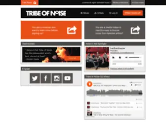 Tribeofnoise.com(Tribe of Noise) Screenshot