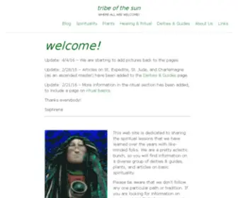 Tribeofthesun.com(Tribeofthesun) Screenshot