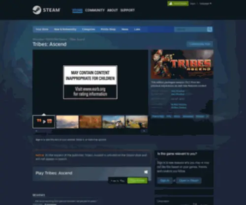 Tribesascend.com(Tribesascend) Screenshot