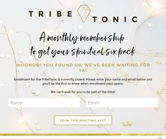 Tribetonicmembership.com(Tribe Tonic) Screenshot