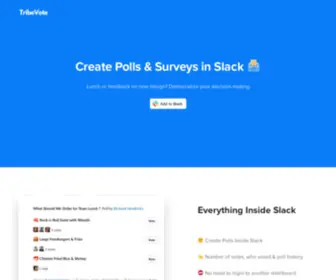 Tribevote.com(Tribevote) Screenshot