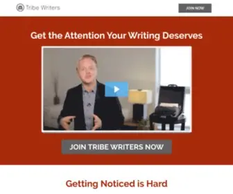 Tribewriters.com(An Online Writing Course to Build Your Tribe) Screenshot