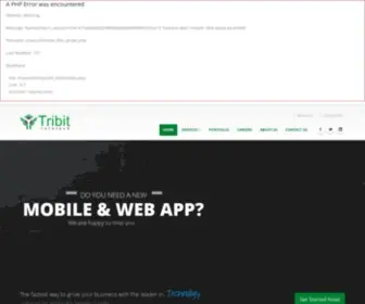 Tribitinfotech.in(Software Development IT Company In Surat) Screenshot