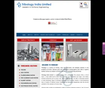 Tribologyindia.in(Tribology India Limited) Screenshot