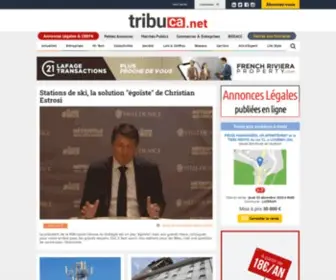 Tribuca.net(Le journal éco et juridique de la Côte d'Azur) Screenshot