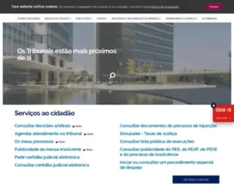 Tribunais.org.pt(Os tribunais estão mais próximos de si) Screenshot