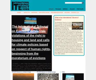 Tribunal-Evictions.org(International Tribunal on Evictions) Screenshot