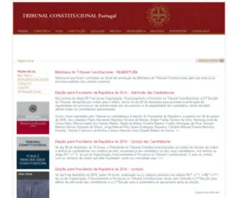 Tribunalconstitucional.pt(Tribunalconstitucional) Screenshot