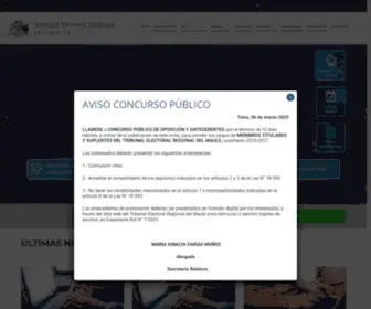 Tribunalelectoraldelmaule.cl(Tribunal Electoral) Screenshot