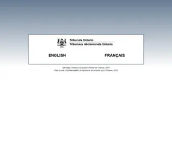 Tribunalsontario.ca(Tribunals Ontario) Screenshot