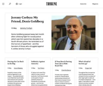 Tribunemag.co.uk(Tribune) Screenshot
