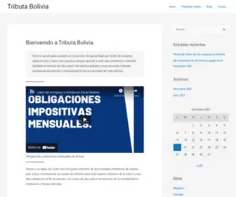 Tributabolivia.com(Tributa Bolivia) Screenshot