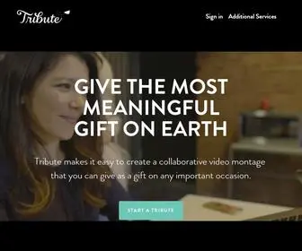 Tribute.co(Give the most meaningful gift on earth) Screenshot