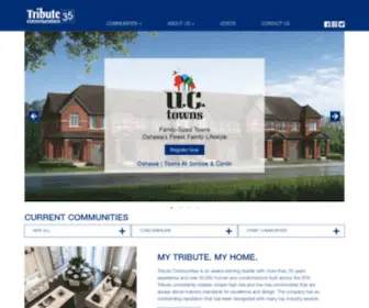 Tributehomes.com(Tribute Communities) Screenshot