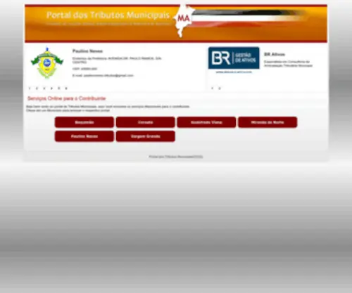 Tributosmunicipaisma.com.br(Portal dos Tributos Municipais) Screenshot