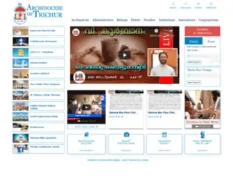 Trichurarchdiocese.org(Archdiocese of Trichur) Screenshot