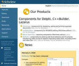 Trichview.com(TRichView, ScaleRichView, ReportWorkshop, RVMedia Components for Delphi, C) Screenshot