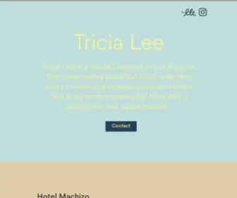 Tricia-Lee.com(Visual Design) Screenshot