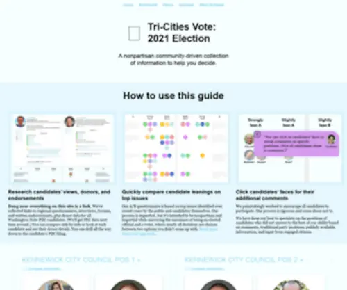 Tricitiesvote.com(Tri-Cities Election Guide) Screenshot