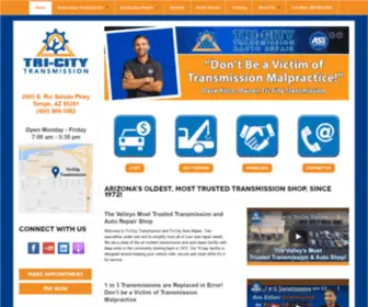 Tricitytrans.com(Tri-City Transmission Auto Repair AZ) Screenshot