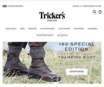 Trickers.com(R E Tricker Ltd) Screenshot