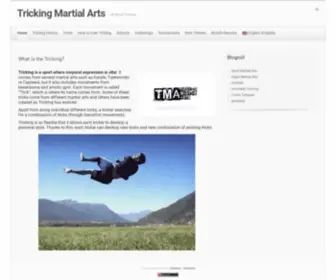 Trickingmartialarts.com(Tricking Martial Arts) Screenshot