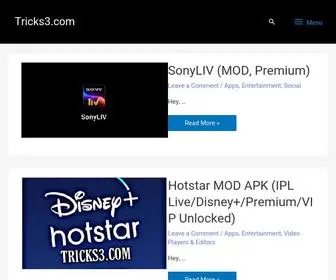 Tricks3.com(Tricks3) Screenshot