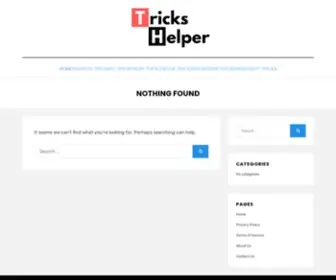 Trickshelper.com(العلاقات والجنس) Screenshot