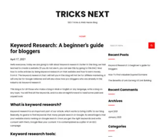 Tricksnext.com(Tricksnext) Screenshot