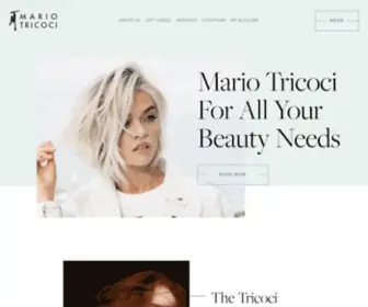 Tricoci.com(Tricoci Salon & Spa) Screenshot