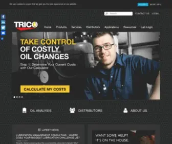 Tricocorp.com(Oil Analysis) Screenshot