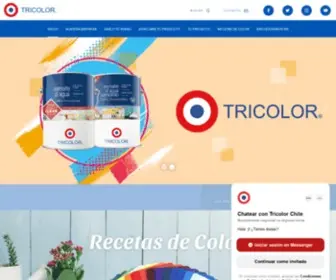 Tricolor.cl(80 años pintando los hogares de Chile Tricolor) Screenshot
