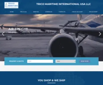 Tricomaritimeusa.com(The one stop shop for your logistic needs) Screenshot