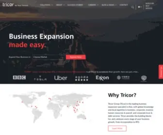 Tricorglobal.com(Asia's Leading Business Expansion Specialist) Screenshot