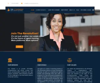 Tricornerinstitute.com(Tri Corner Real Estate Institute) Screenshot