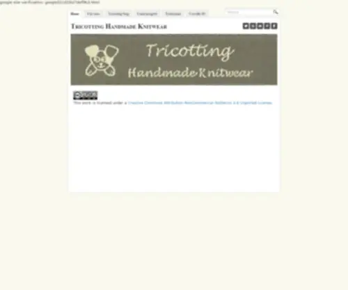 Tricotting.com(Tricotting Handmade Knitwear) Screenshot