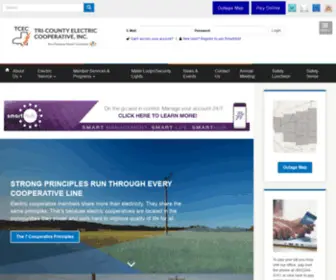 Tricountycoop.com(Tri-County Electric Cooperative, Inc) Screenshot
